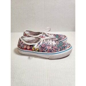 Vans Where's Waldo Shoes All Over Print Lace Up Womens Size‎ 8